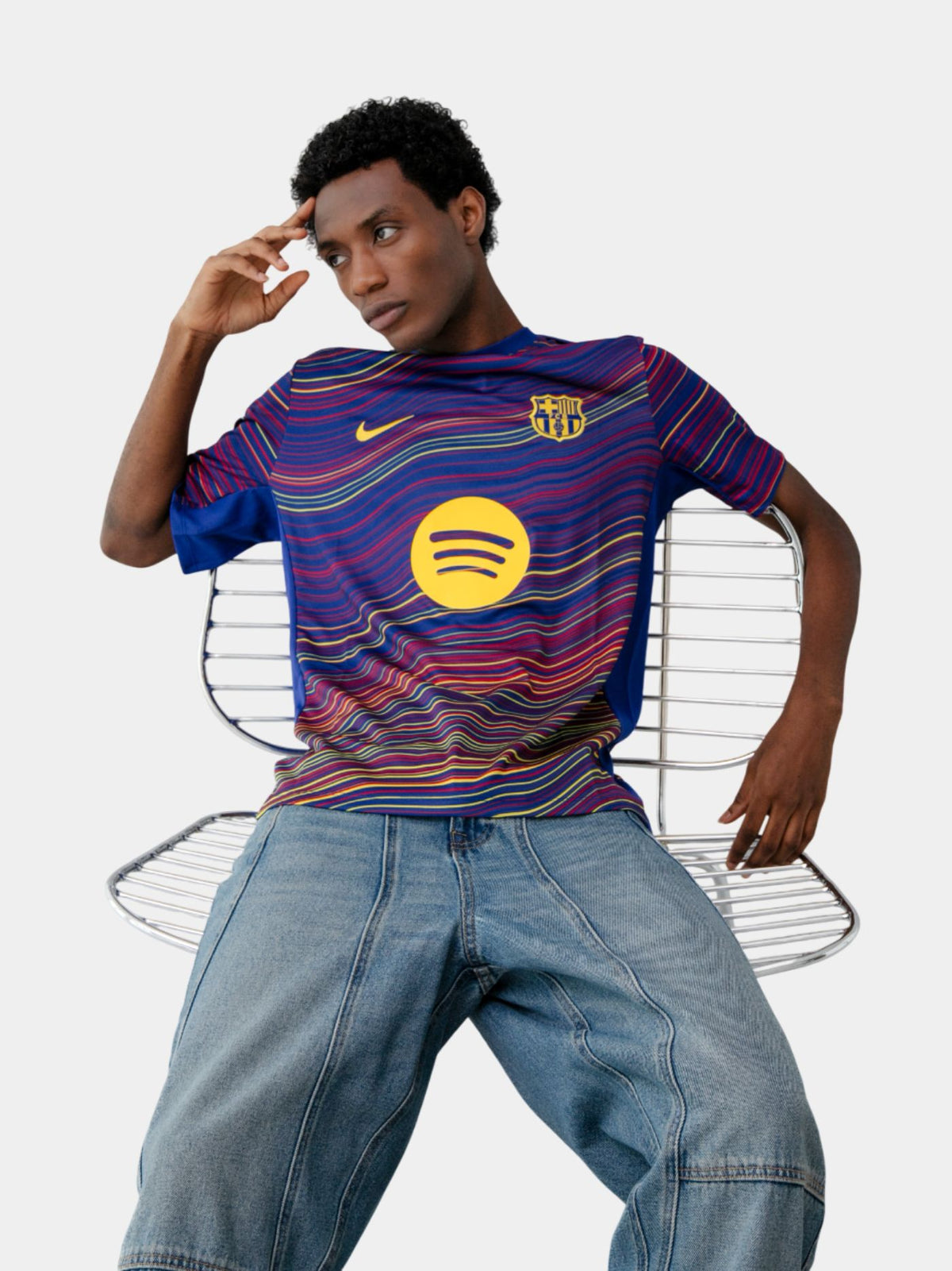 Maillot d'avant-match du FC Barcelona 25/26