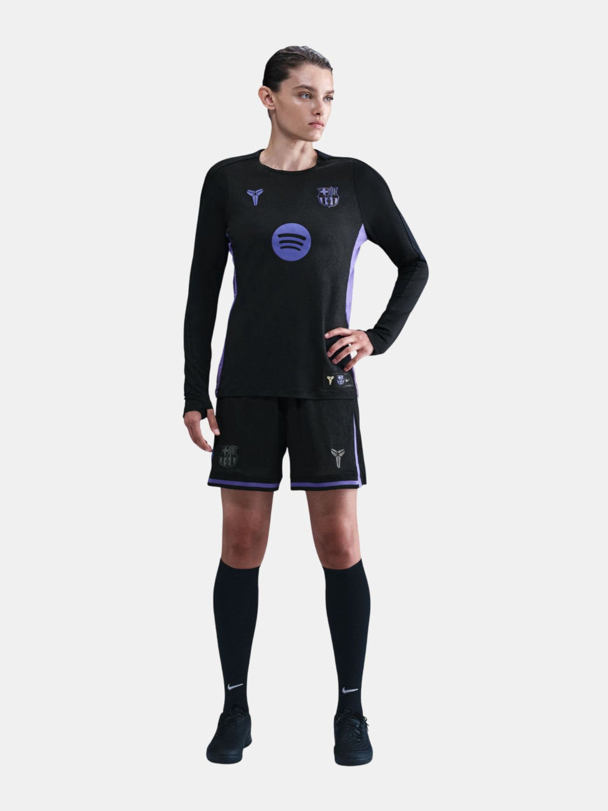 Femme Sweat pré-match extérieur FC Barcelone x Kobe Bryant 25/26 – Manches longues