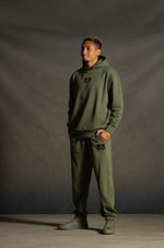 Sweat à capuche kaki Barça