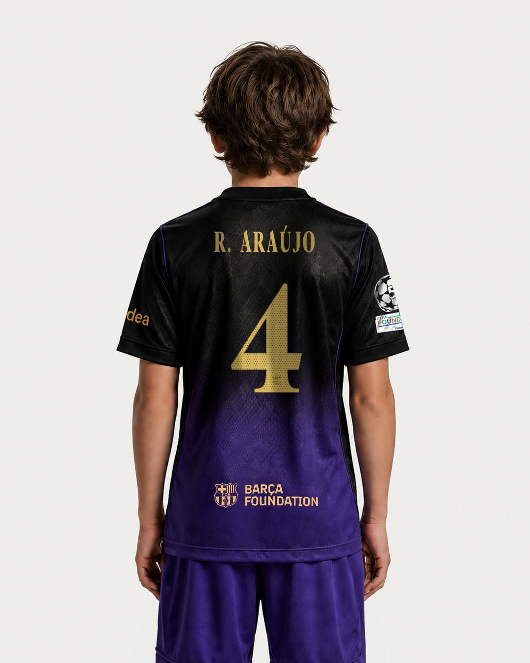 R. ARAUJO | UCL Camiseta junior segunda equipación 26/27 FC Barcelona x Kobe Bryant