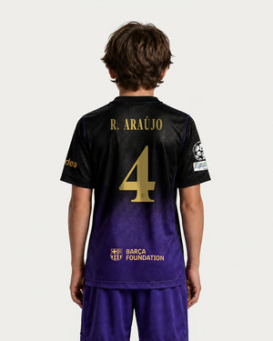 R. ARAUJO | UCL Camiseta junior segunda equipación 26/27 FC Barcelona x Kobe Bryant