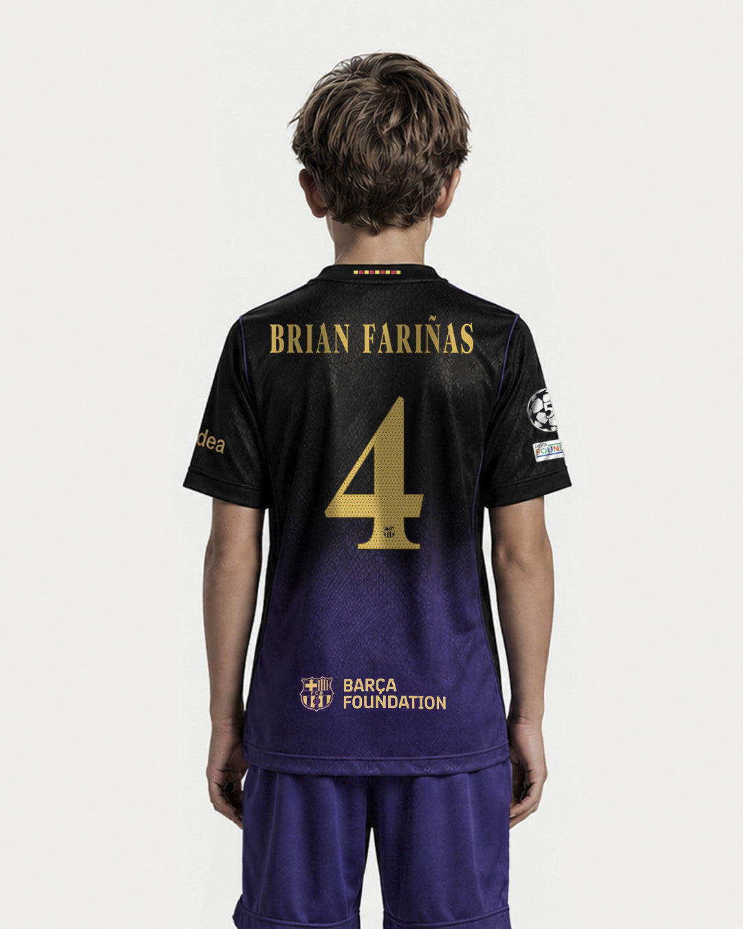 BRIAN FARIÑAS | UCL Camiseta junior segunda equipación 26/27 FC Barcelona x Kobe Bryant
