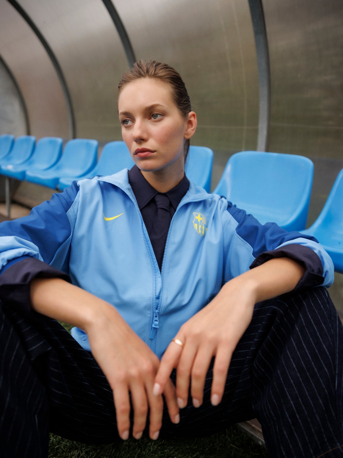 Veste anthem quatrième tenue femme FC Barcelone 25/26 – Édition Joueur