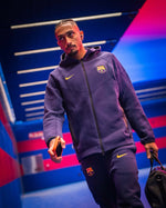 Jacket Tech Fleece Barça Nike – Marineblau