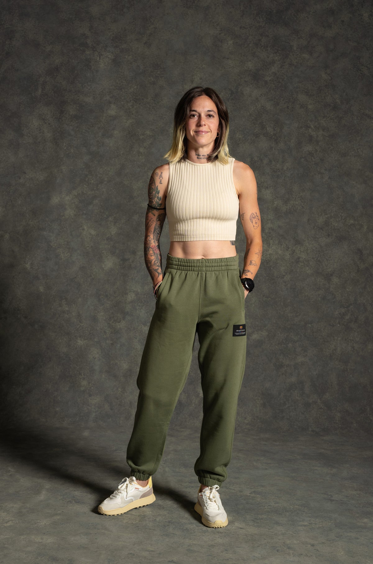 Pantalon kaki Barça - Femme