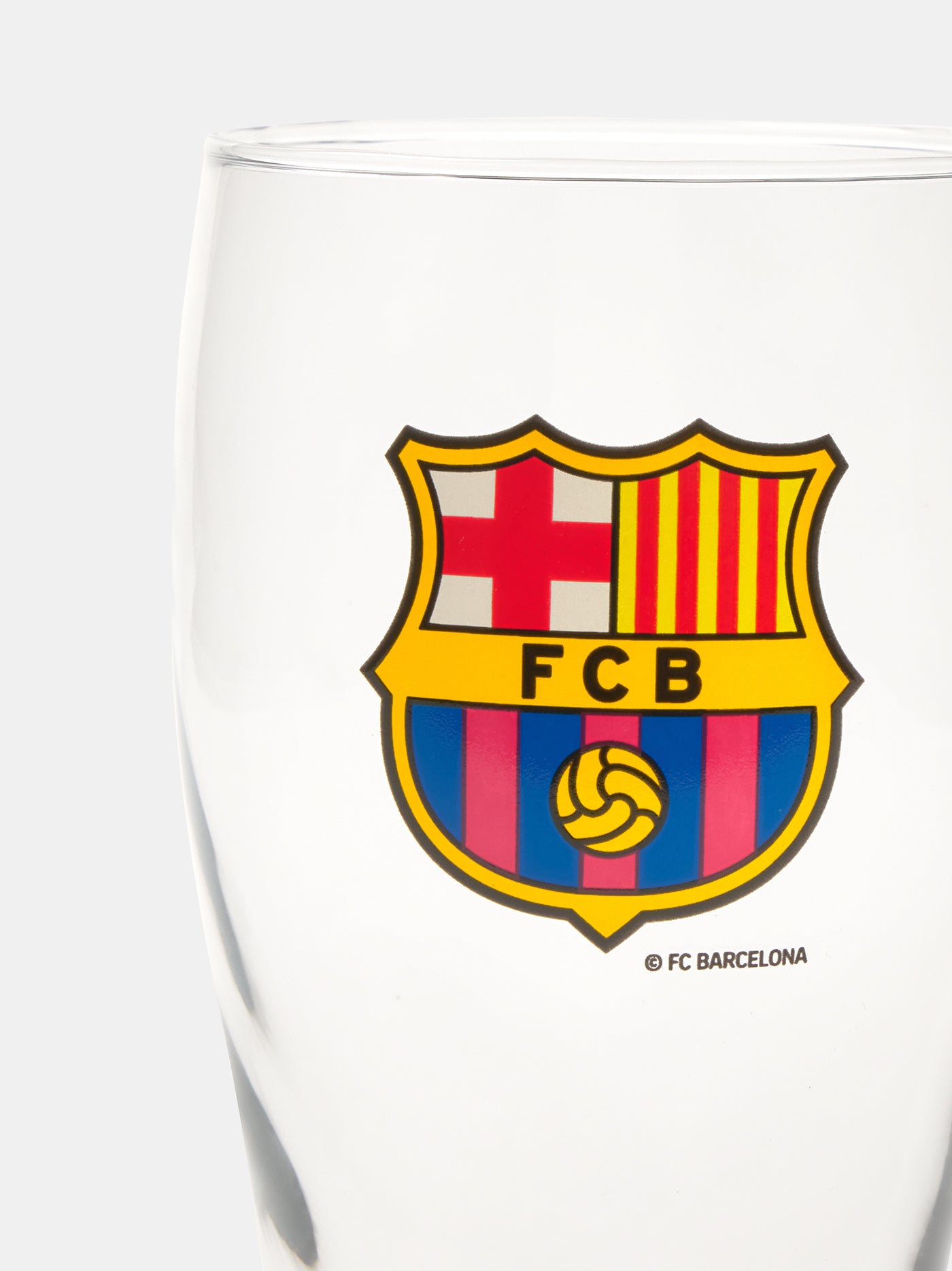 Chope de Bière en Verre FC Barcelone