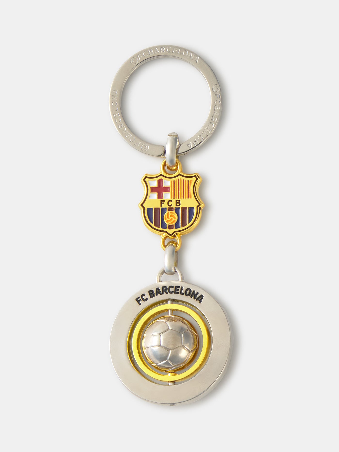 Porte-clés ballon rotatif Barça