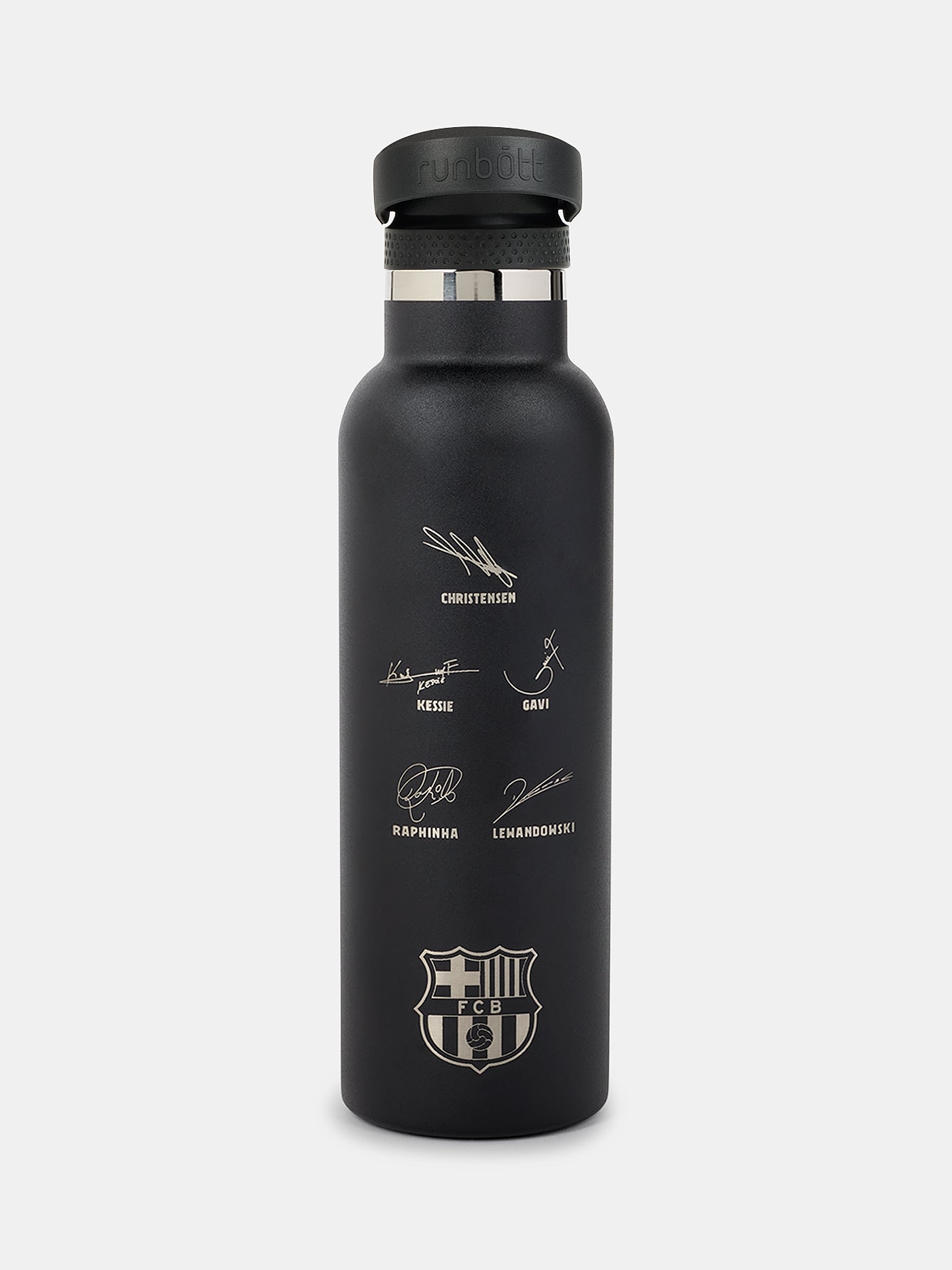 Thermo black bottle signatures Runbott Barça