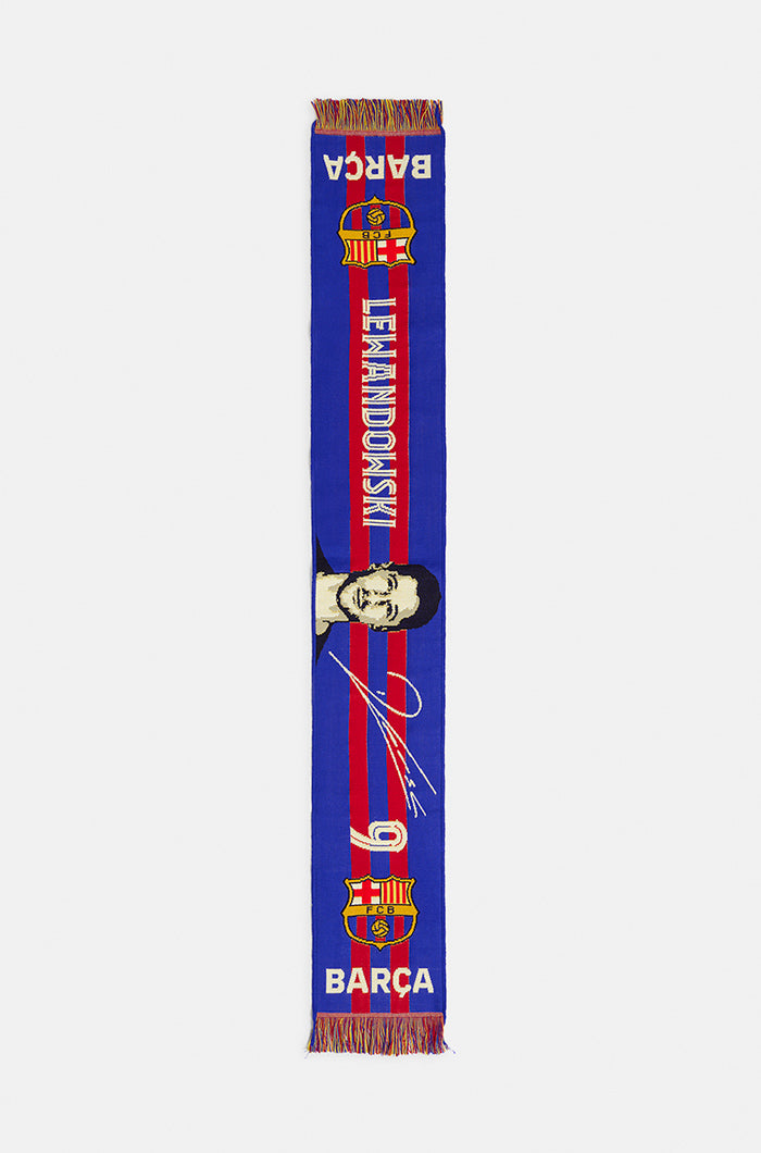 Lewandowski FC Barcelona scarf