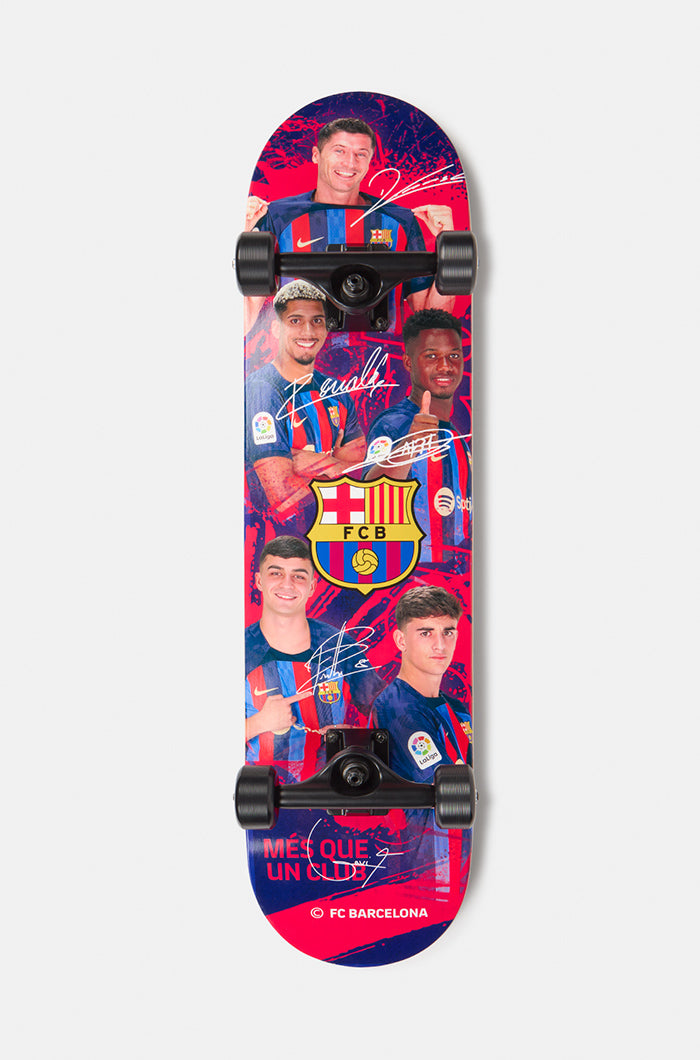 Skateboard joueurs Barça