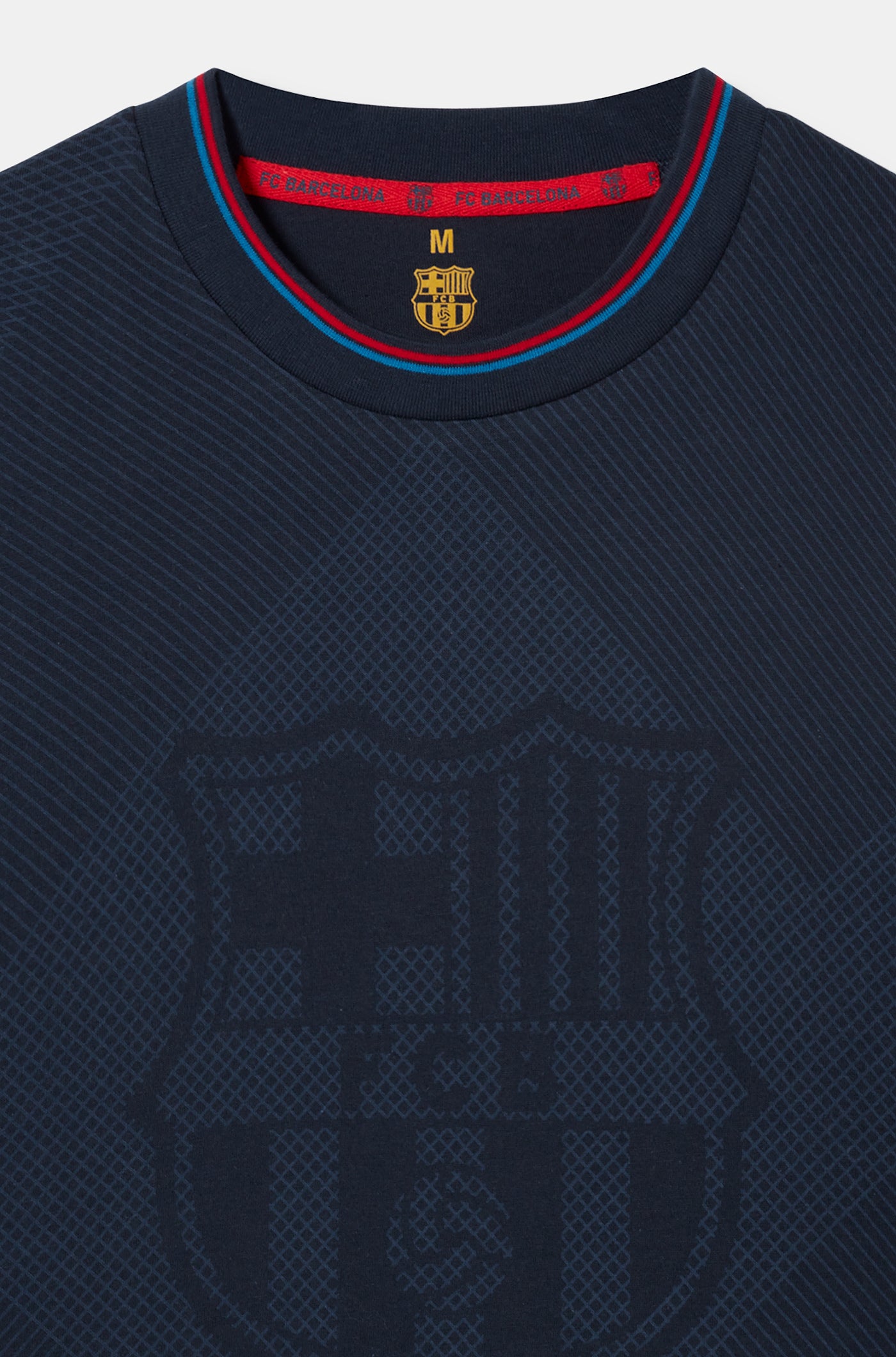 Pijama del FC Barcelona amb escut blau marí