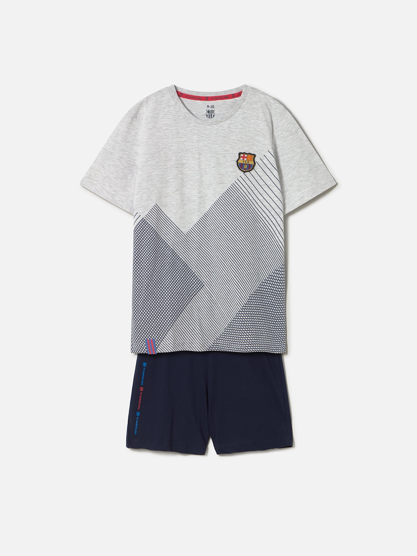 Pijama M/C Junior Gris Ratlles