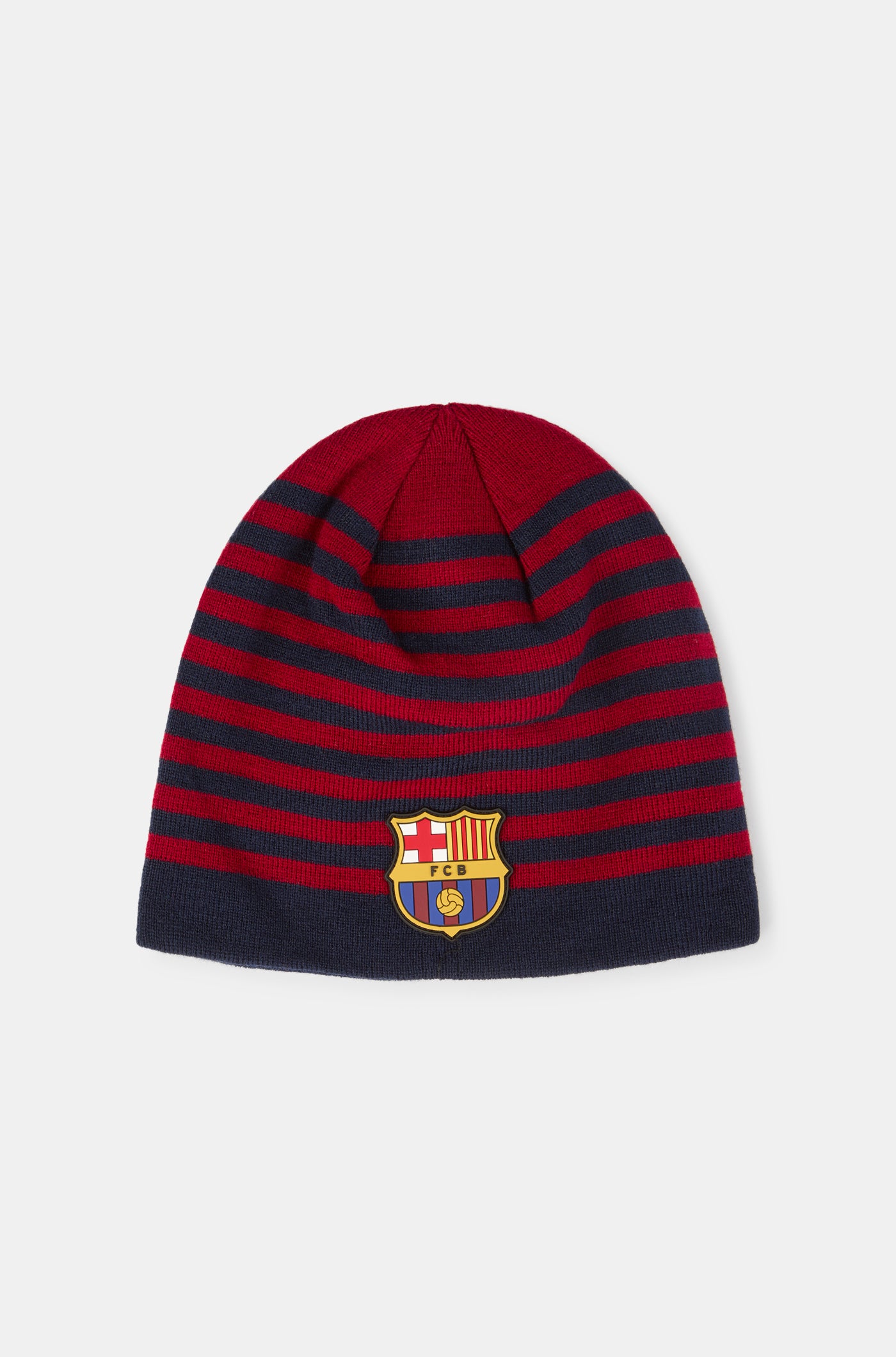 Gorra de punto del FC Barcelona con escudo
