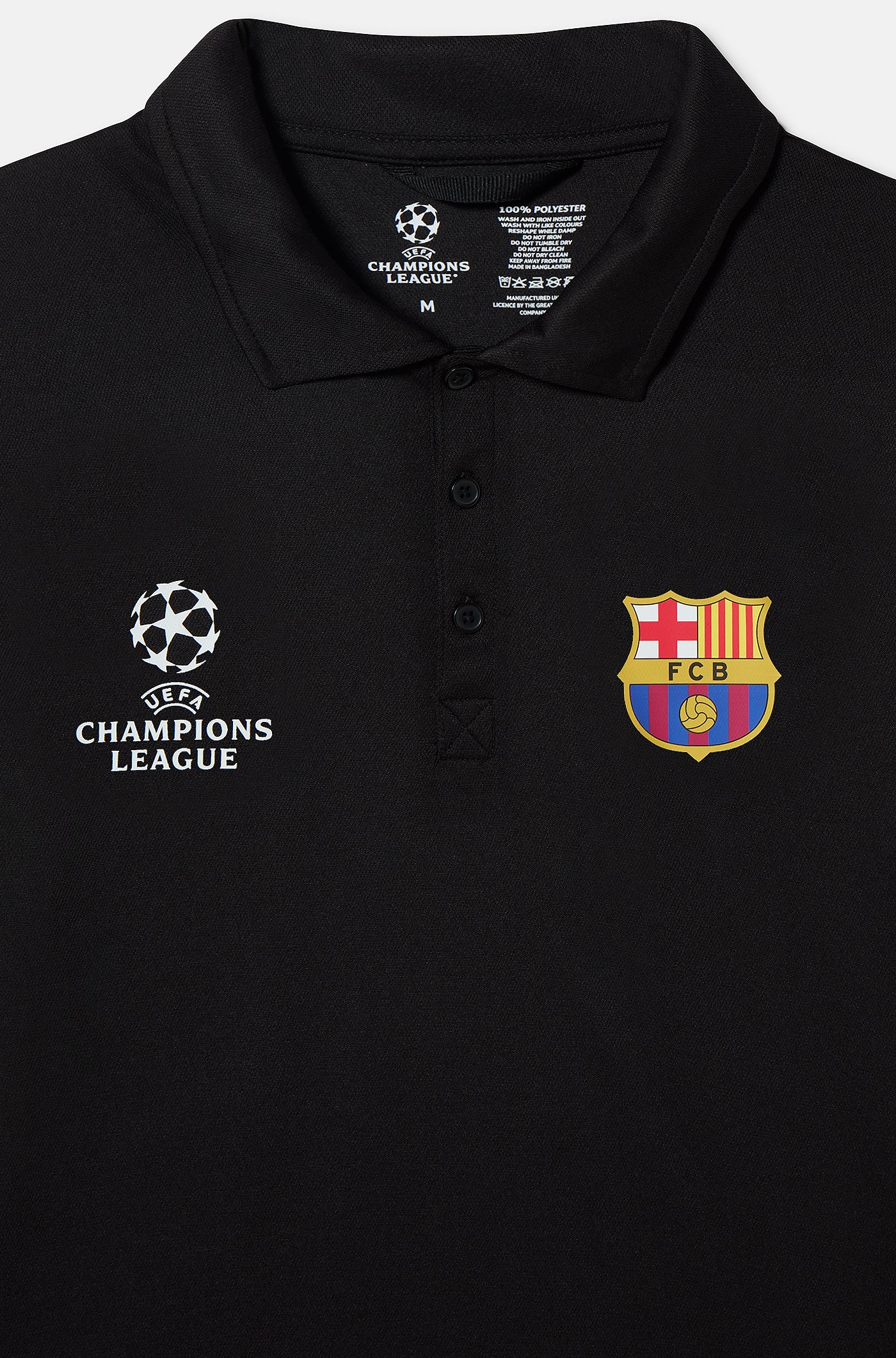Polo noir de l'UEFA Champions League