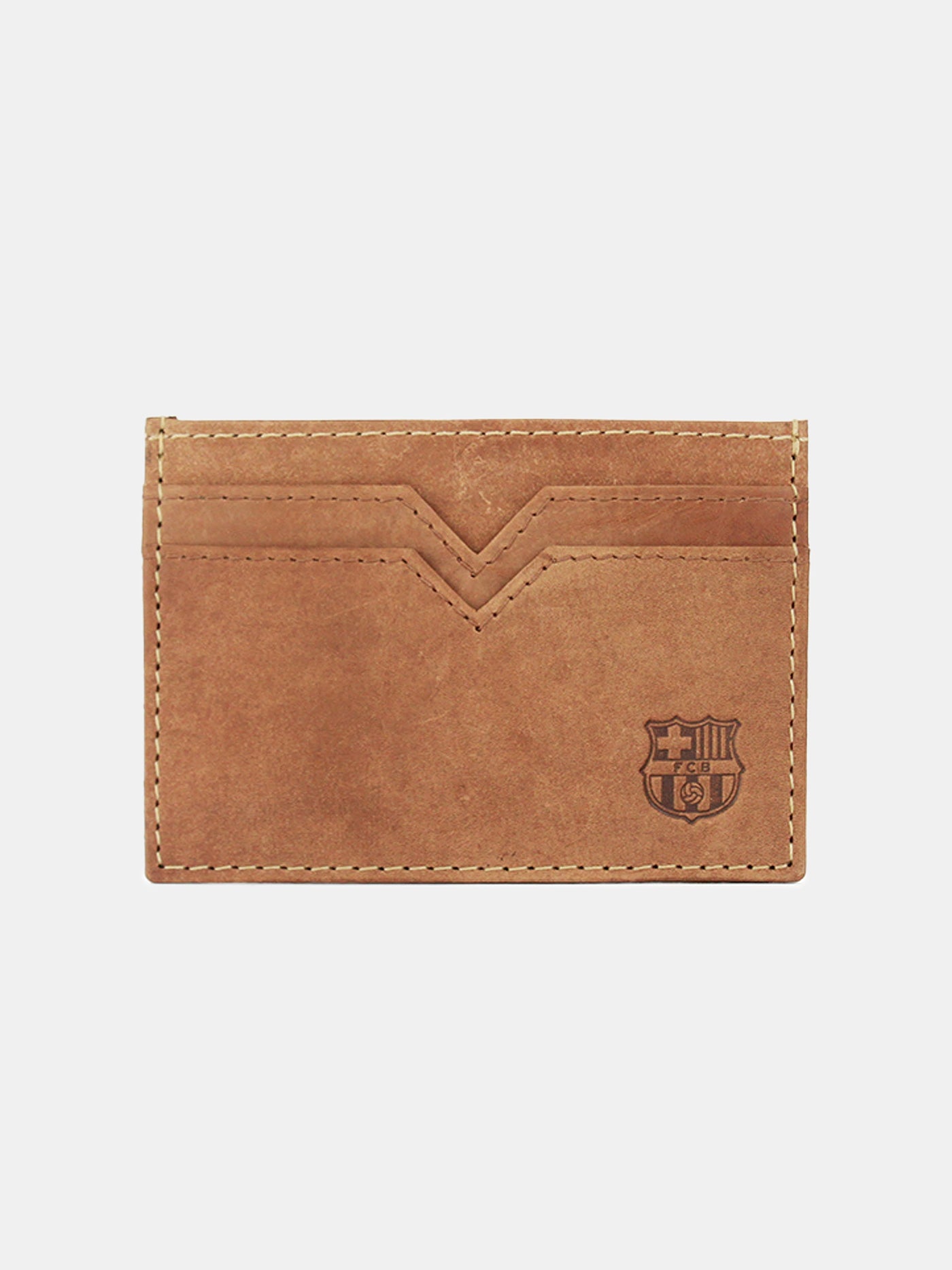 Flat leather cardholder