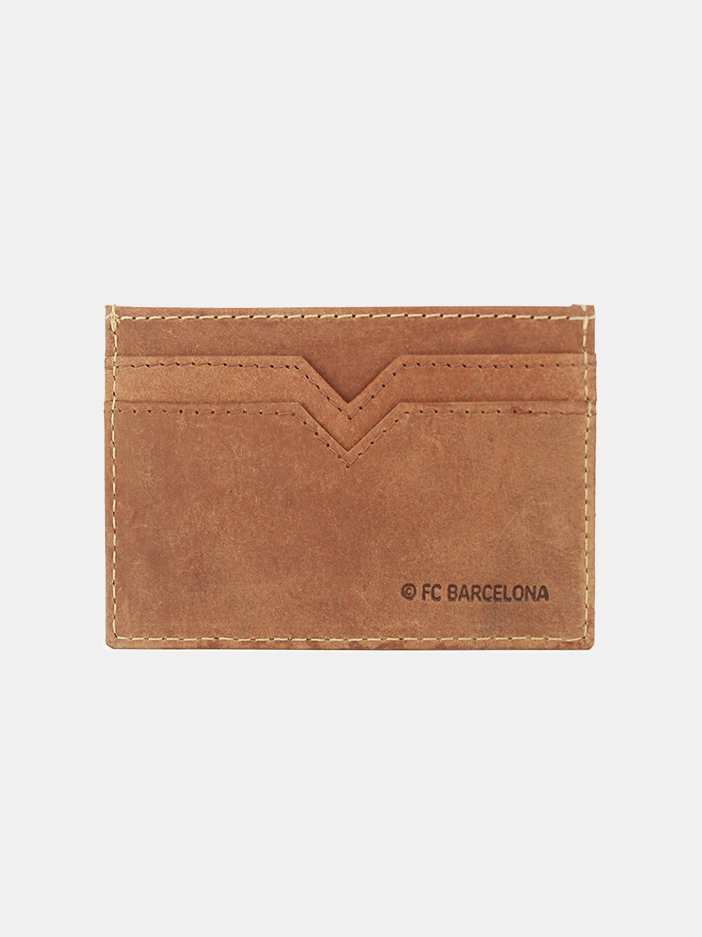 Flat leather cardholder