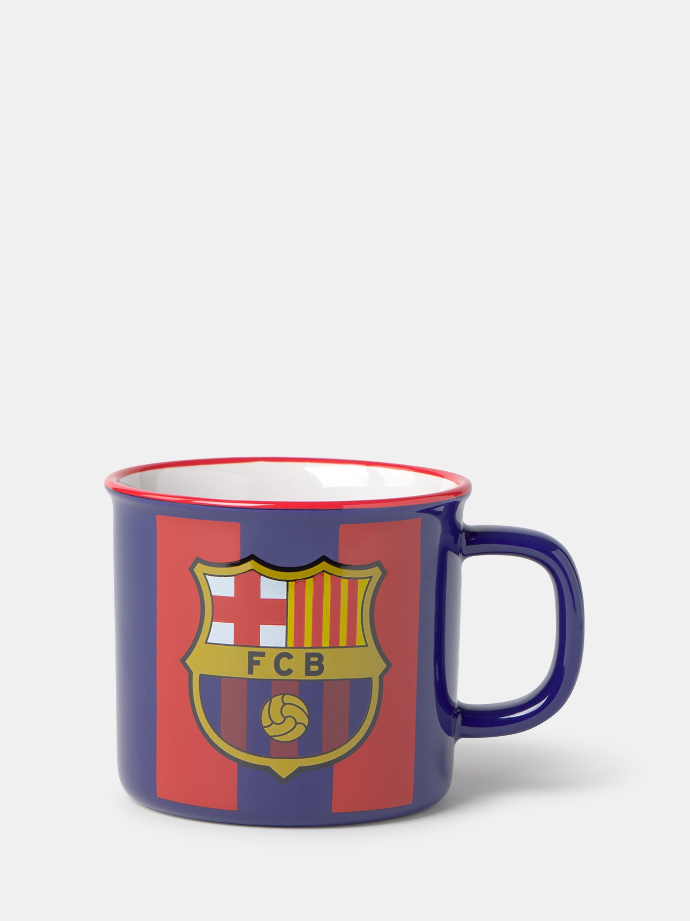 Taza vintage con bandera FC Barcelona