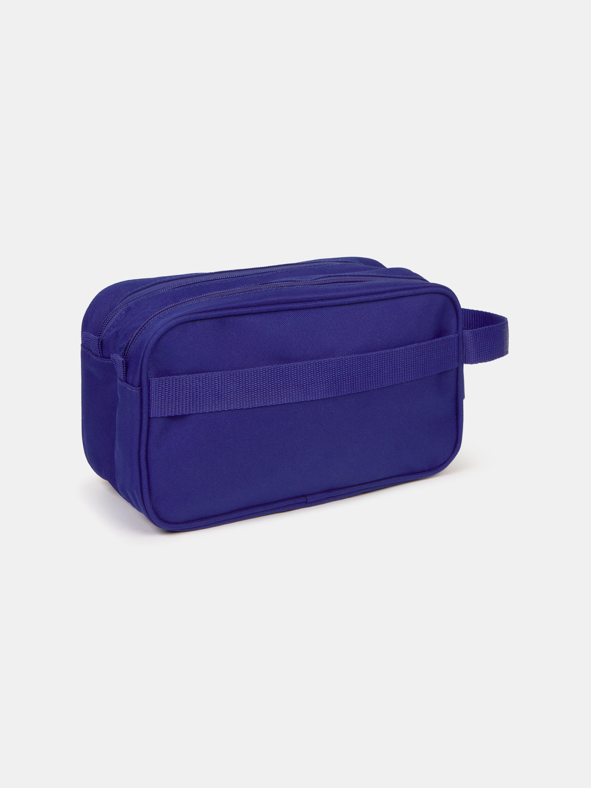 Red and blue toiletry bag with FC Barcelona crest and 'Barça' text on the front.