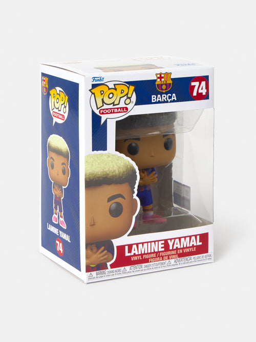 Funko Pop! vinyl figure packaging with Barça branding