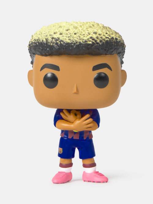 Figurine of a person wearing a sports uniform with a white background