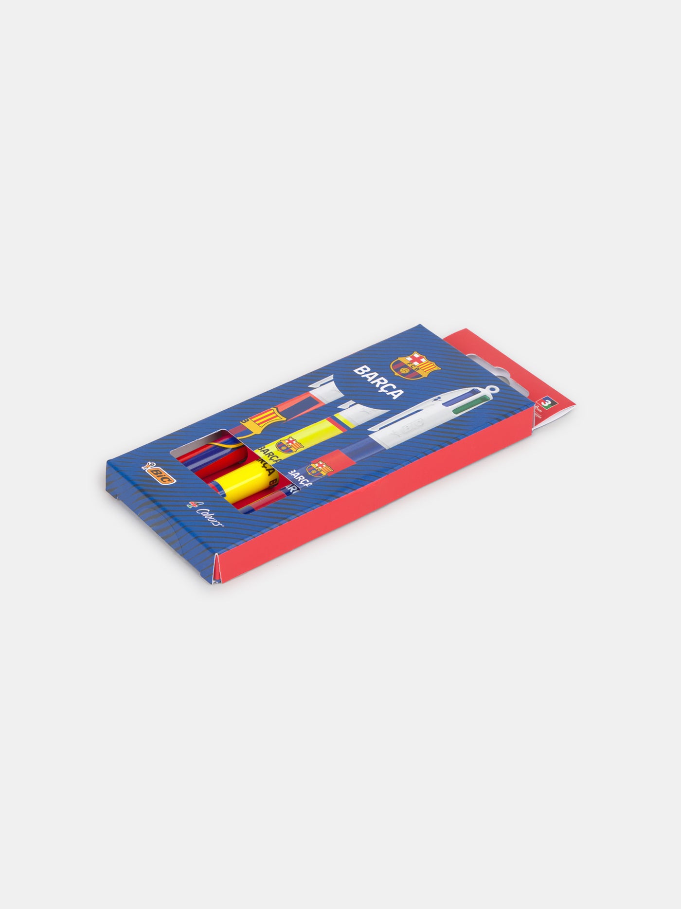 Pack de 3 Stylos BIC 4 Couleurs FC Barcelone