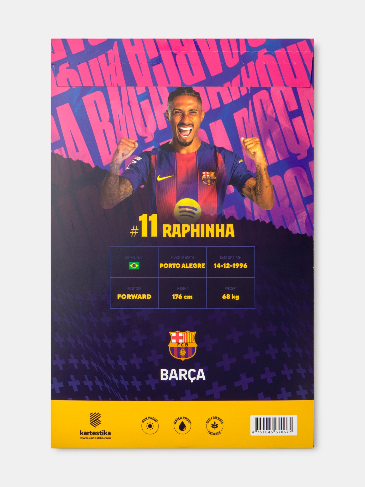 Raphinha Carte FC Barcelone