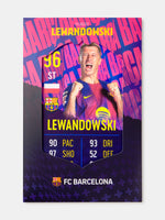 Lewandowski Card FC Barcelona