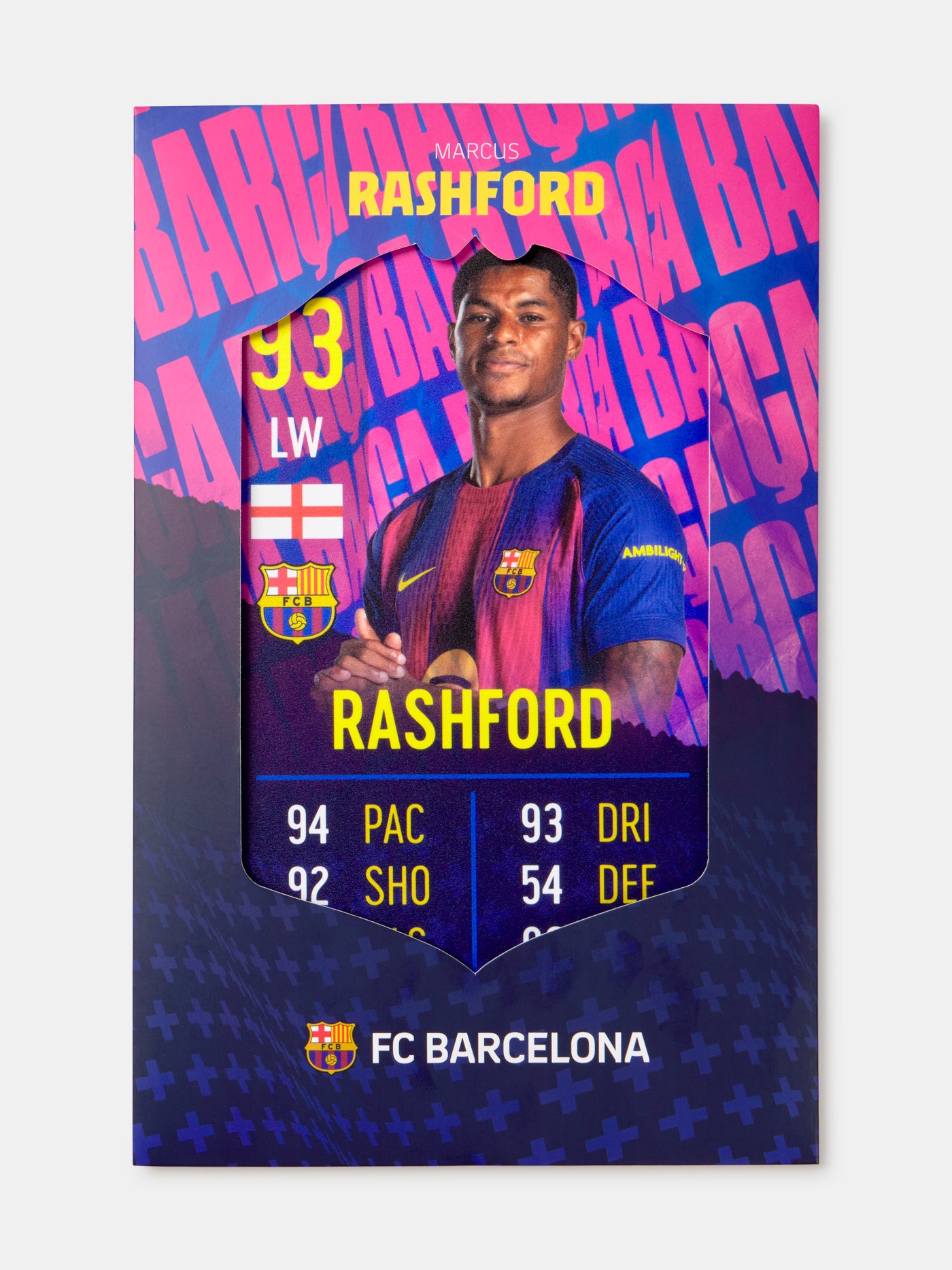 Rashford Carte FC Barcelone