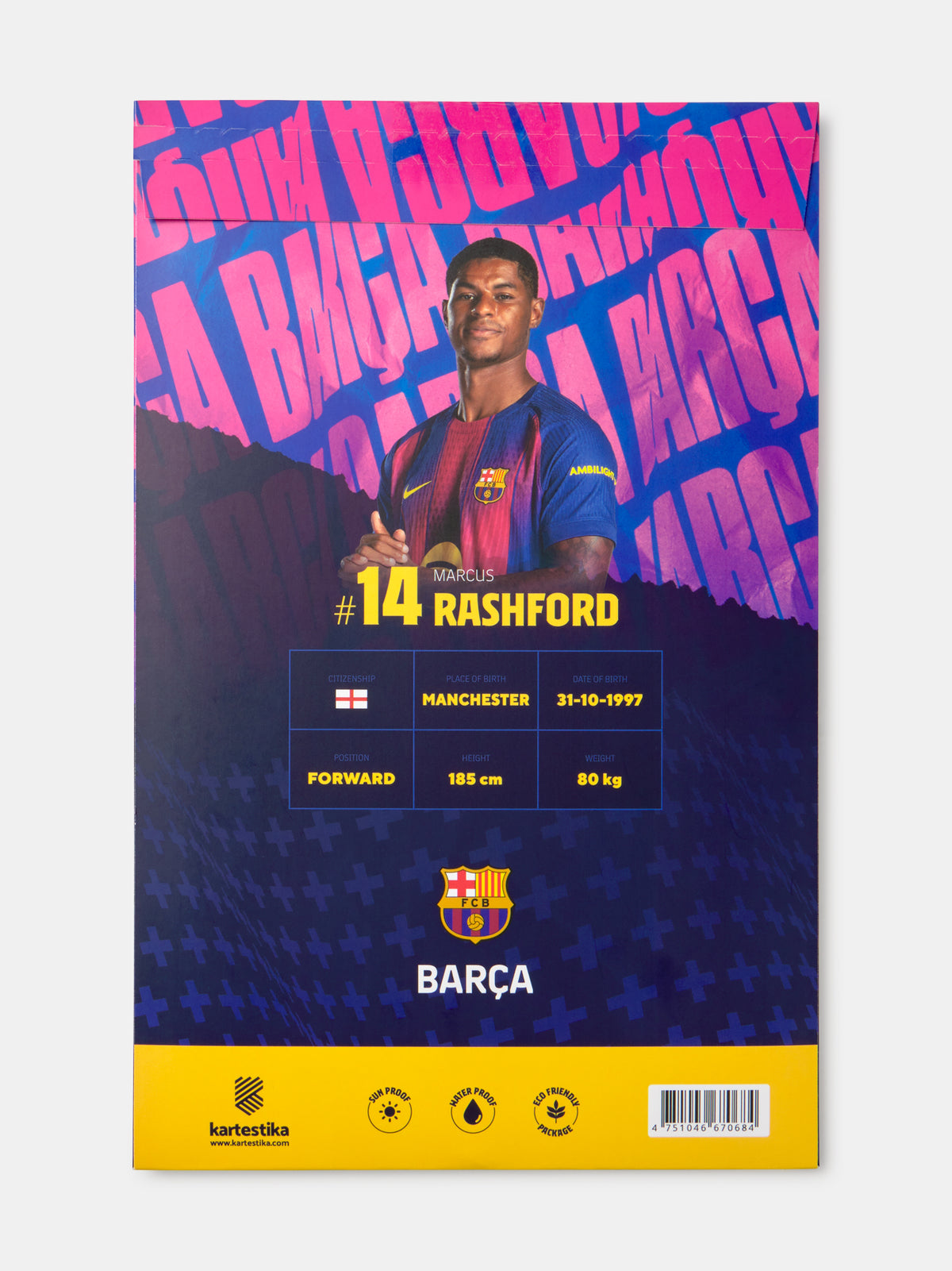 Rashford Card FC Barcelona