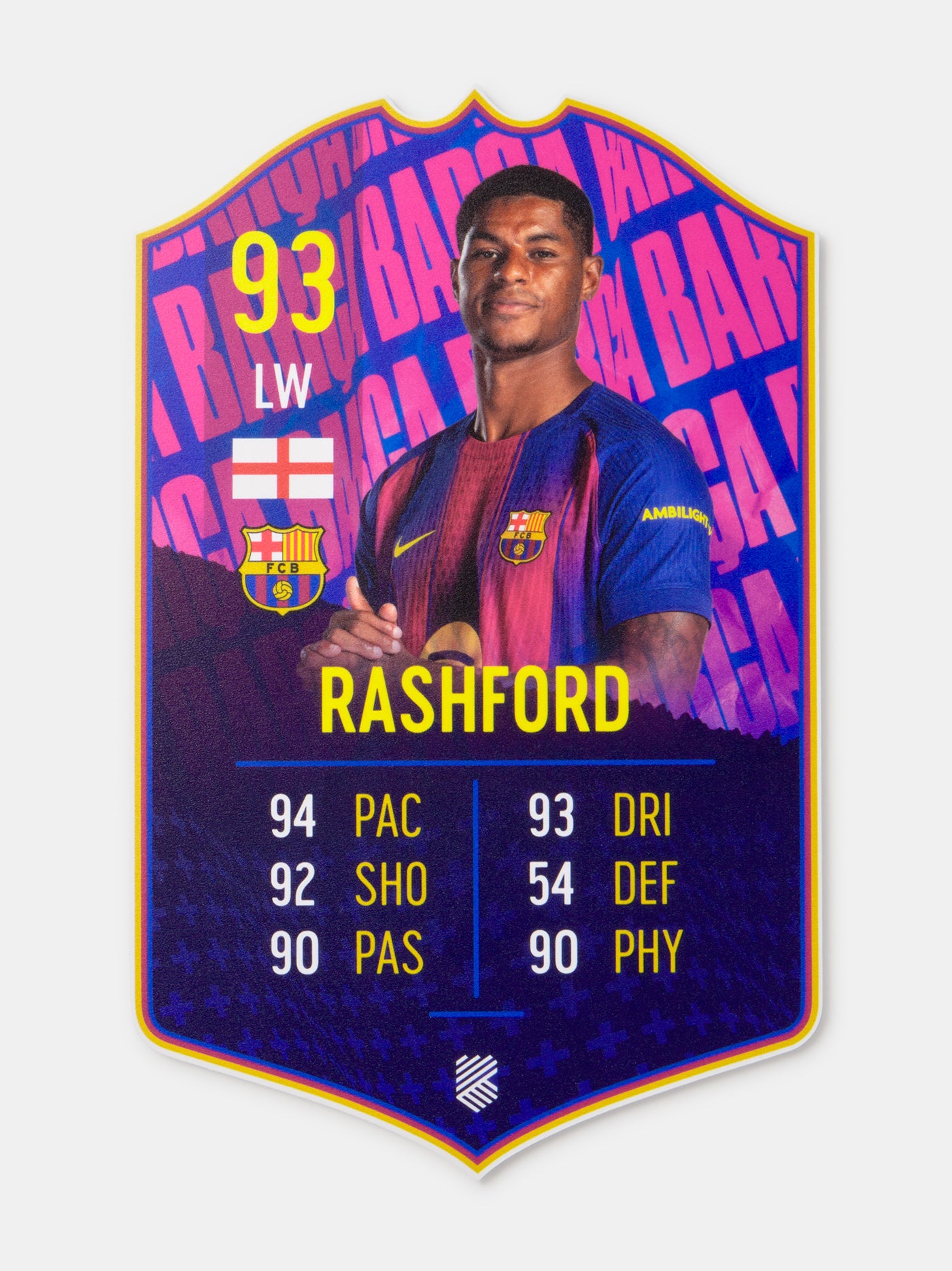 Rashford Carte FC Barcelone