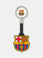 Keychain with FC Barcelona logo on a white background