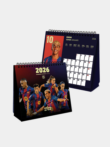 FC Barcelona Desk Calendar 2026