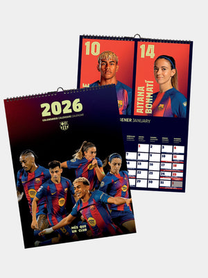 Calendrier Mural du FC Barcelone 2026