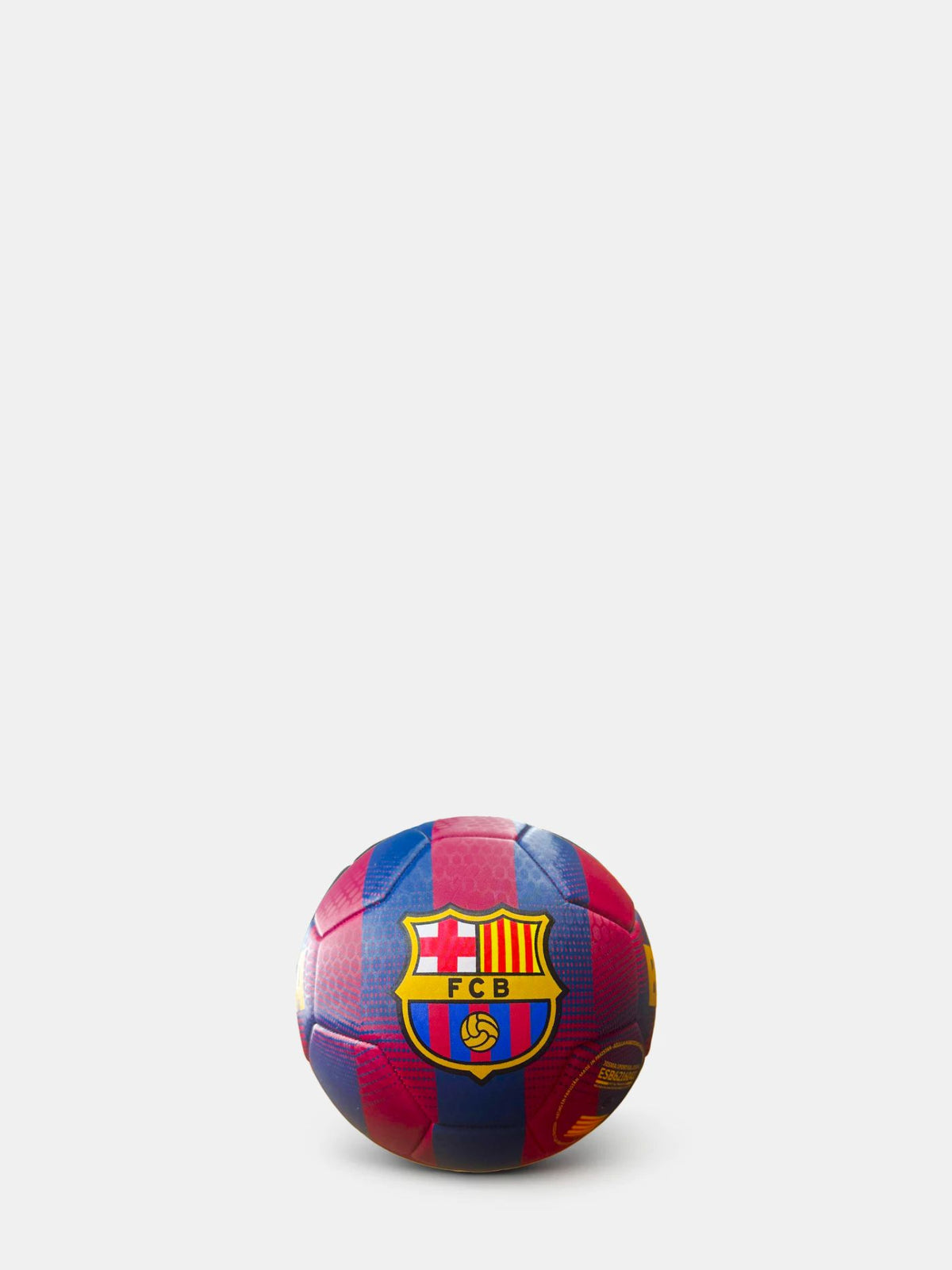 FC Barcelona soccer ball on a white background