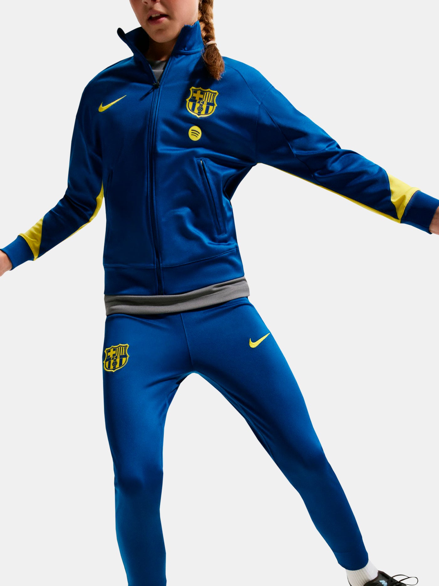 新品未使用　バルセロナ 25/26 ジャージ上下 FCバルセロナ 25/26 フォースキット ジュニア トラックスーツ – Barça