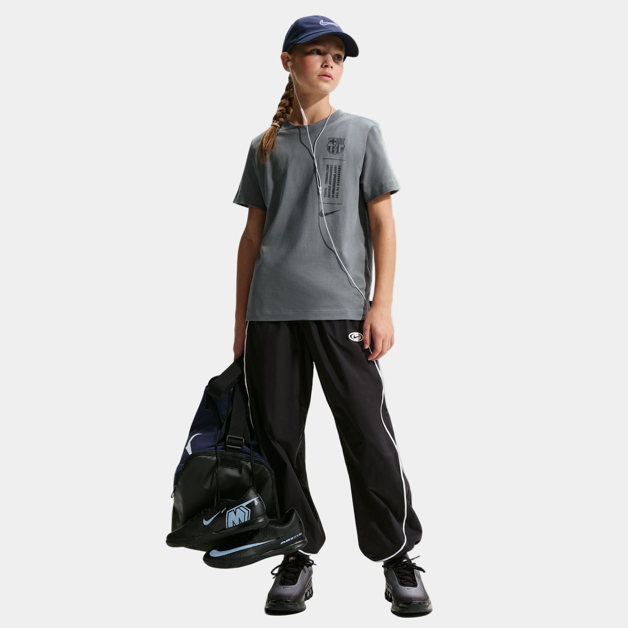 ジュニア バルサ Nike Tシャツ（グレー） – Barça Official Store