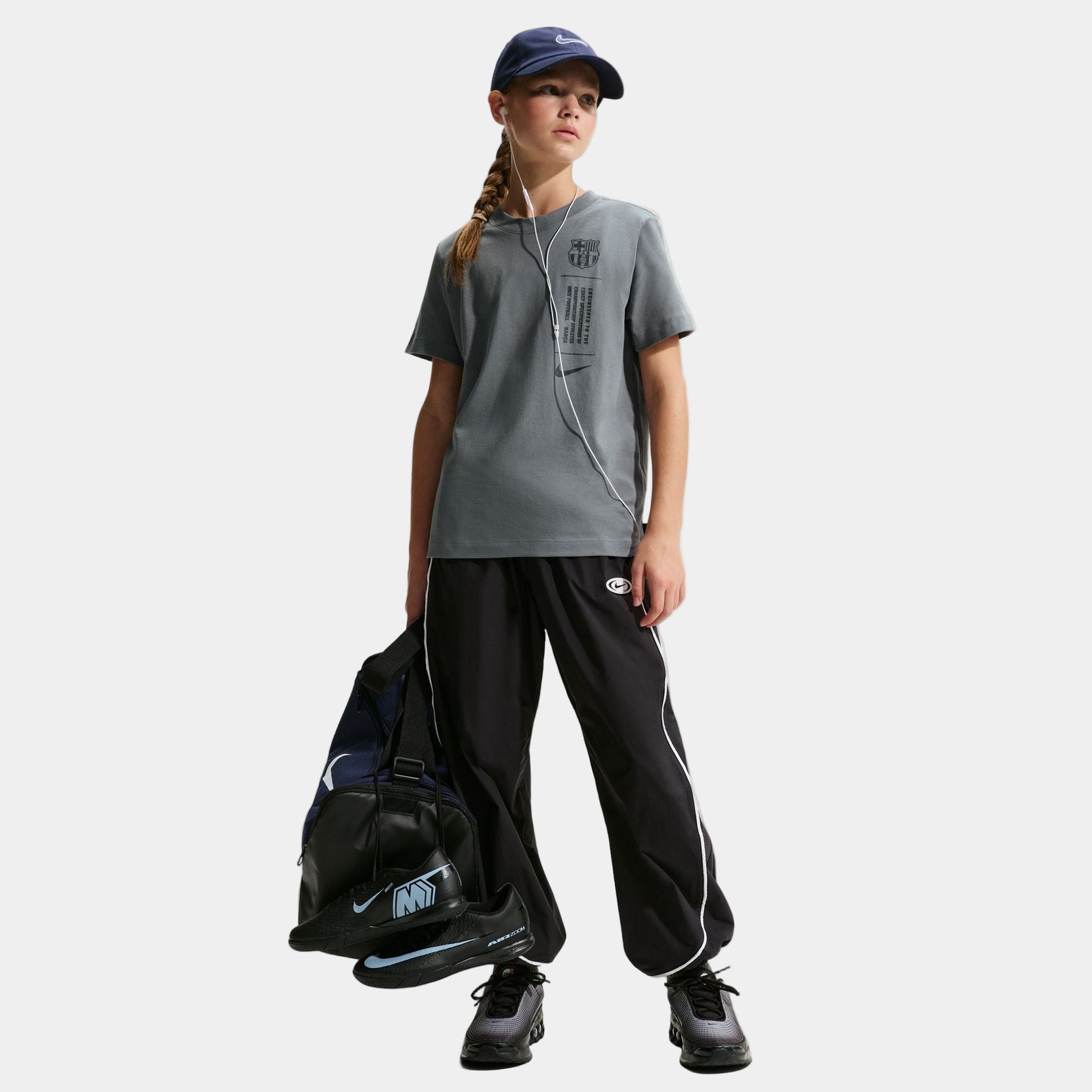 Tee Junior Barça Nike grey
