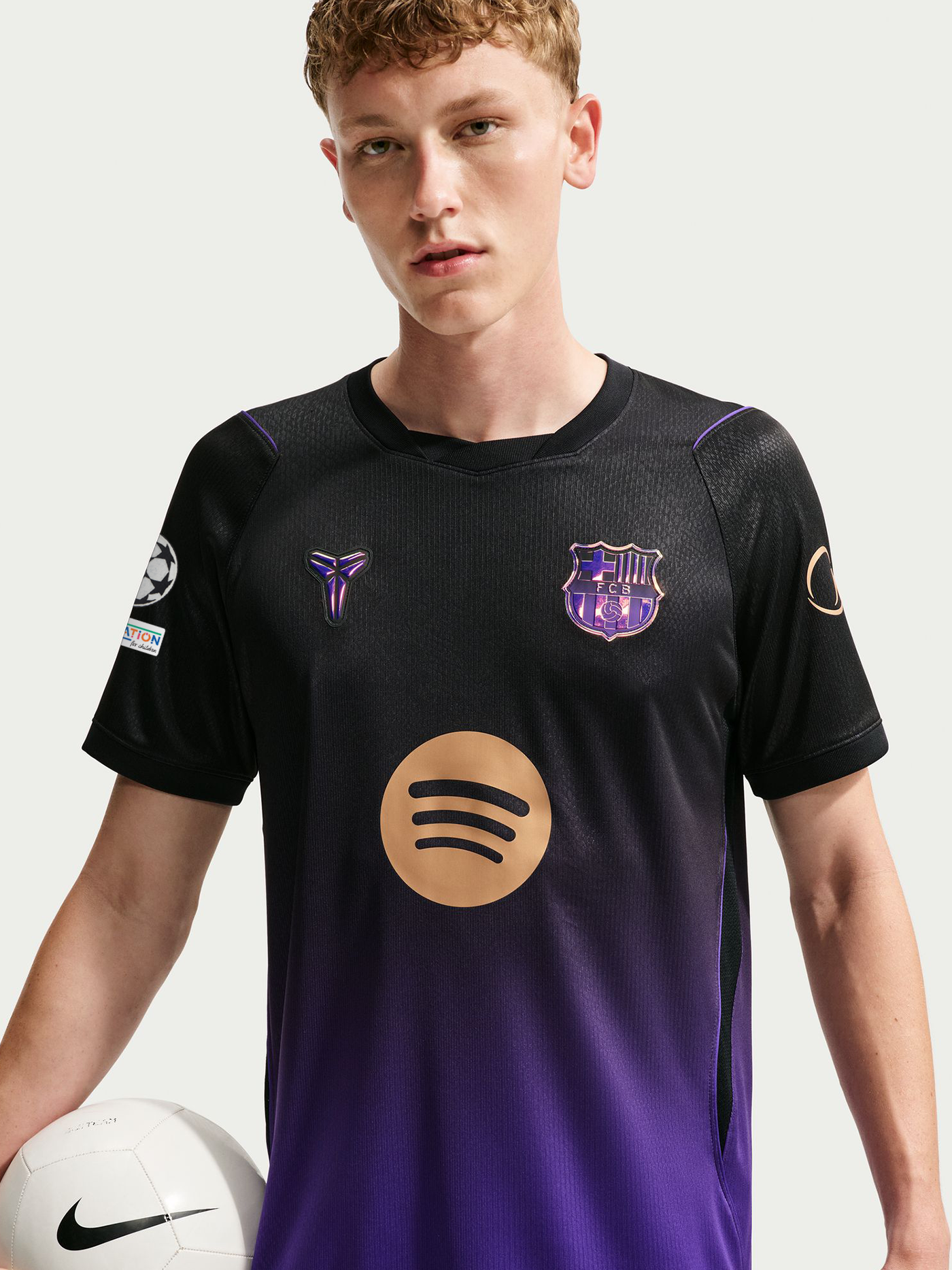 UCL Samarreta home segon equipament 26/27 FC Barcelona x Kobe Bryant