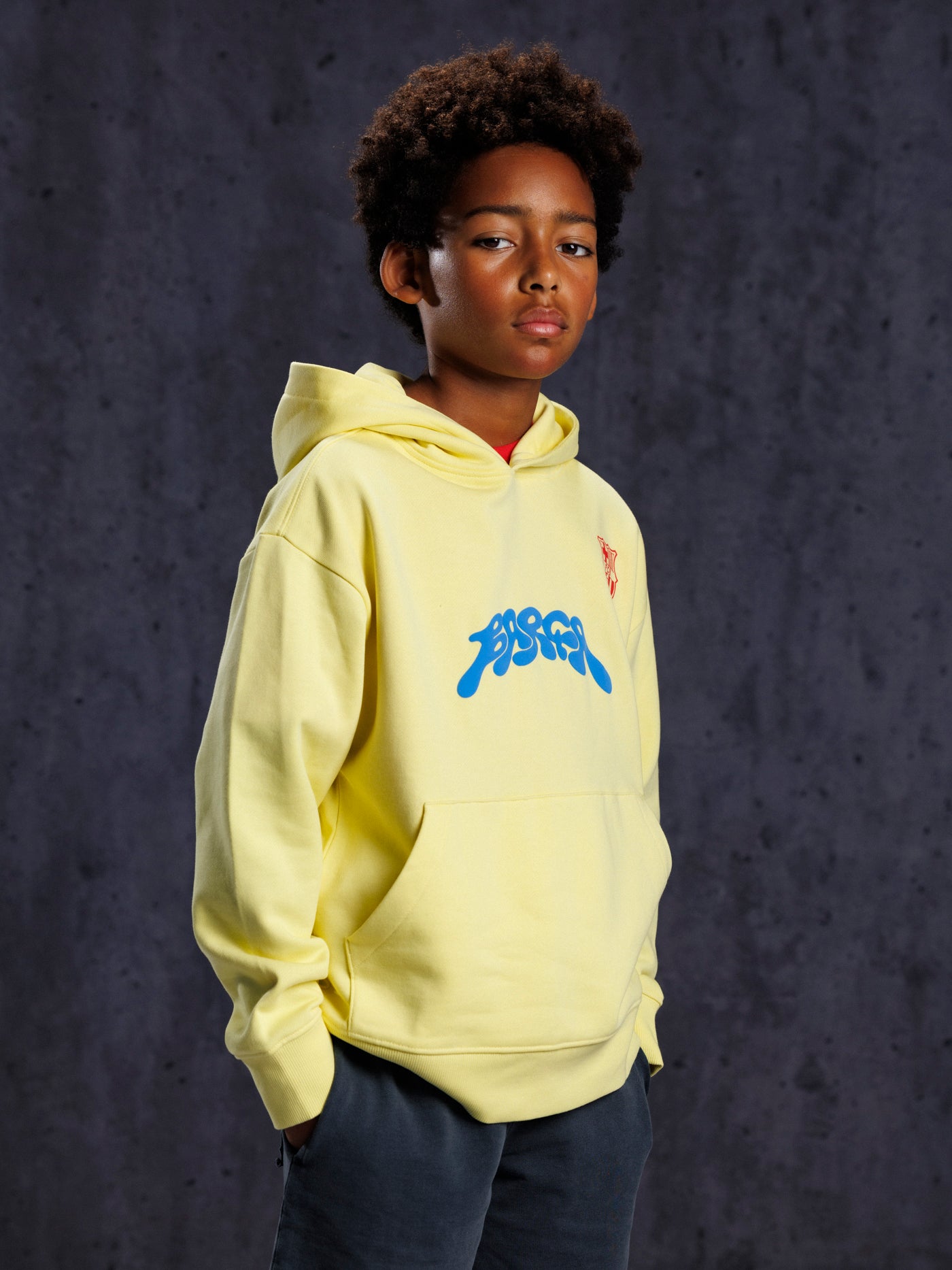 Sudadera con capucha Amarilla Aftermatch Barça