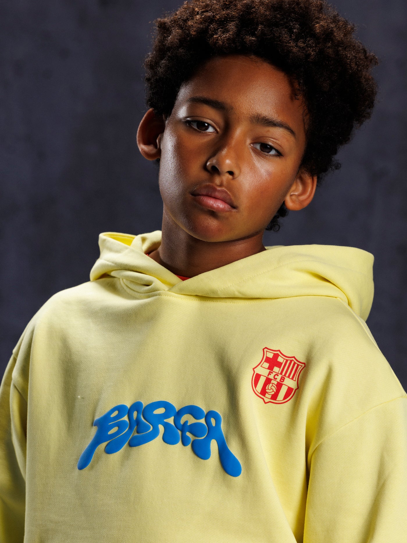 Sudadera con capucha Amarilla Aftermatch Barça