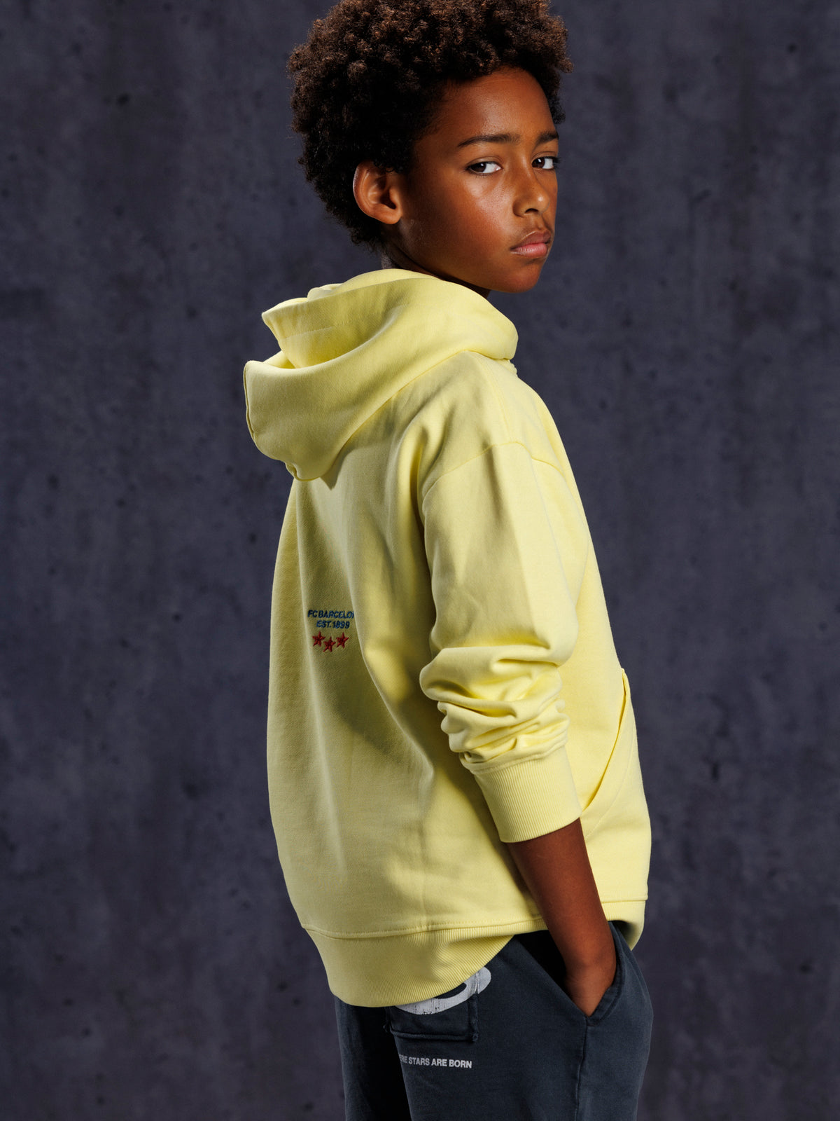 Sweat à capuche Jaune Aftermatch Barça