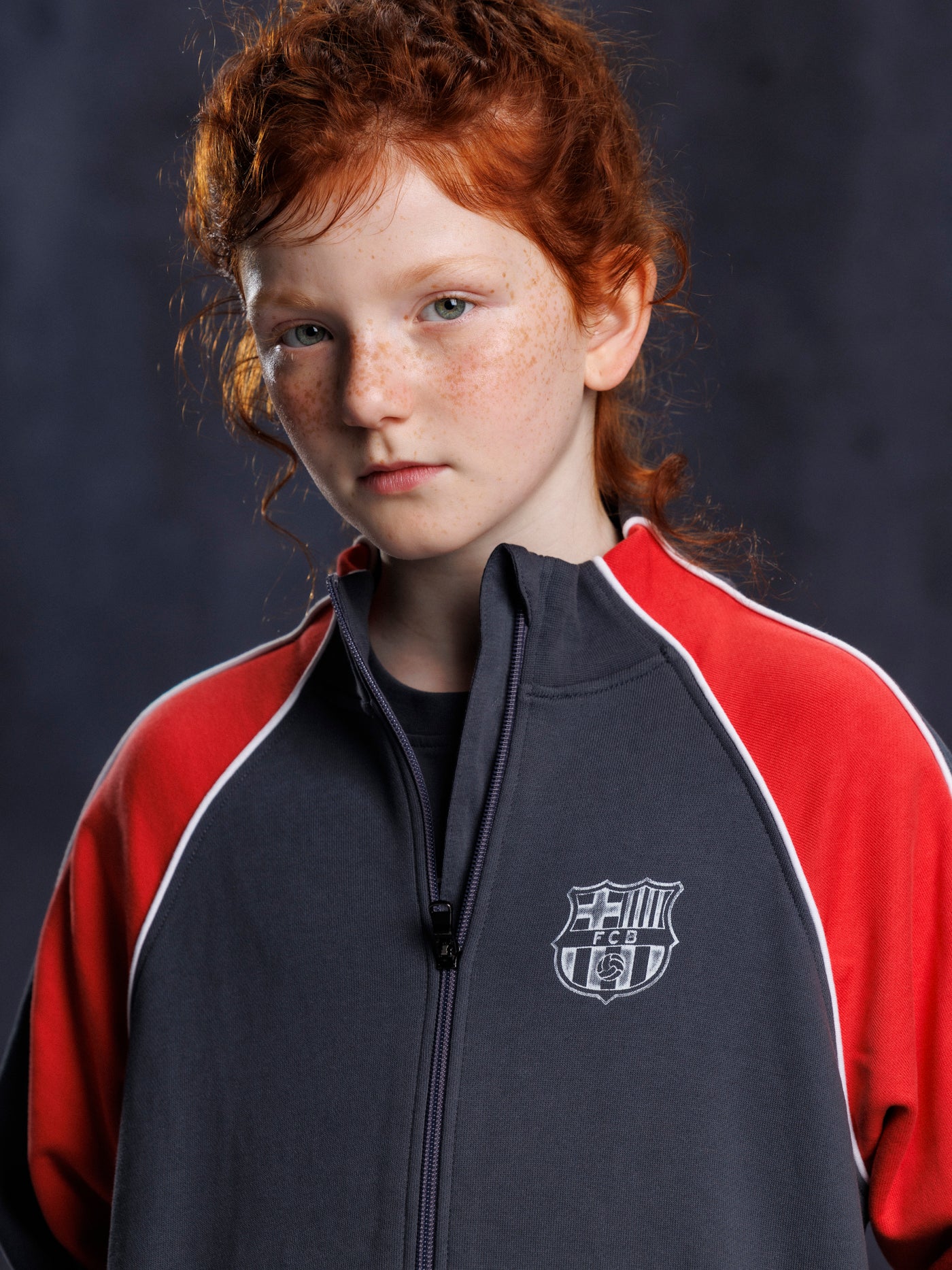 Black Aftermatch Barça Junior Fleece Zip | FC Barcelona Kids