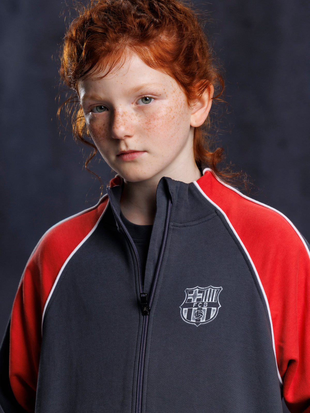 Fleece Zip Black Aftermatch Barça