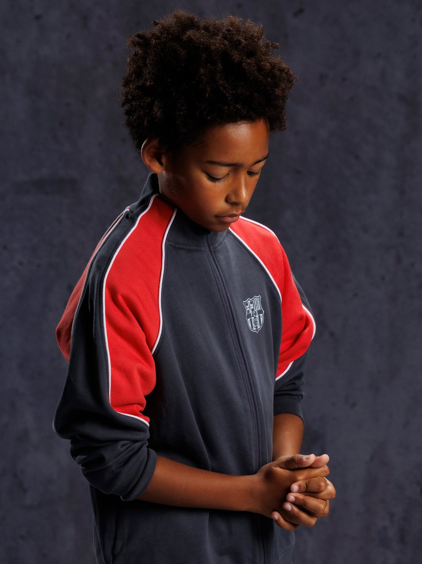 Fleece Zip Black Aftermatch Barça