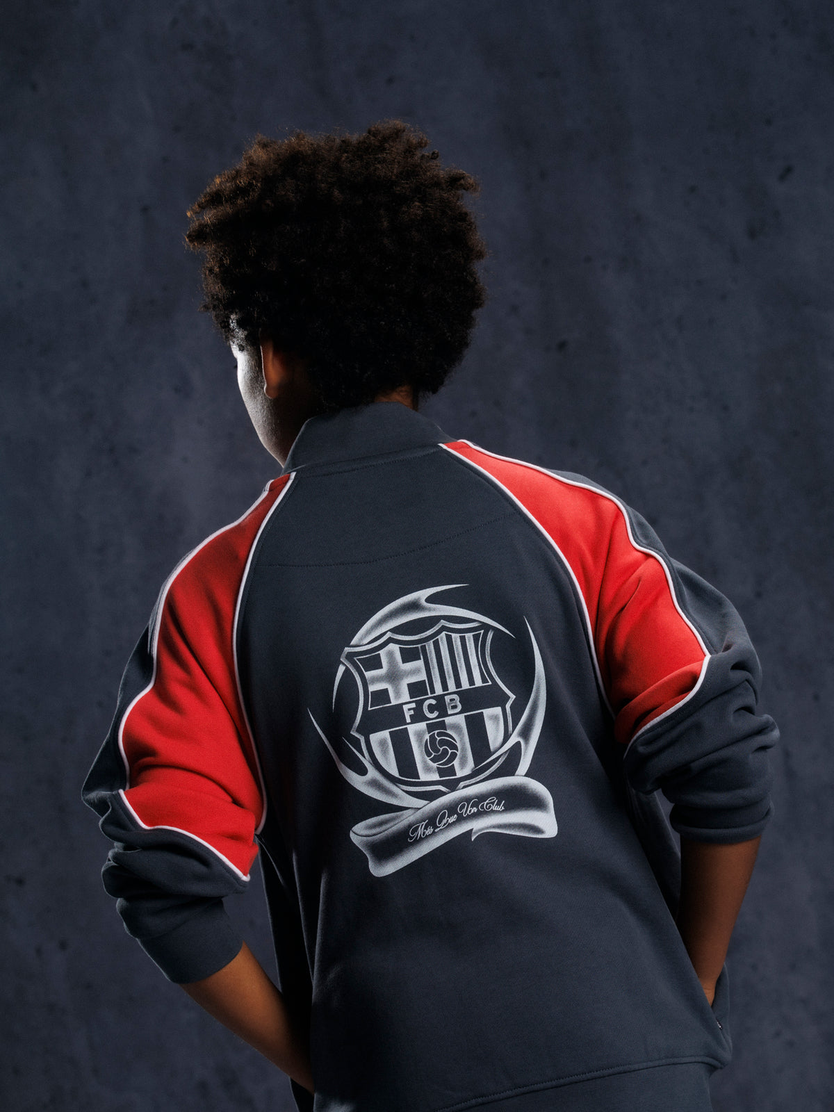 Fleece Zip Black Aftermatch Barça