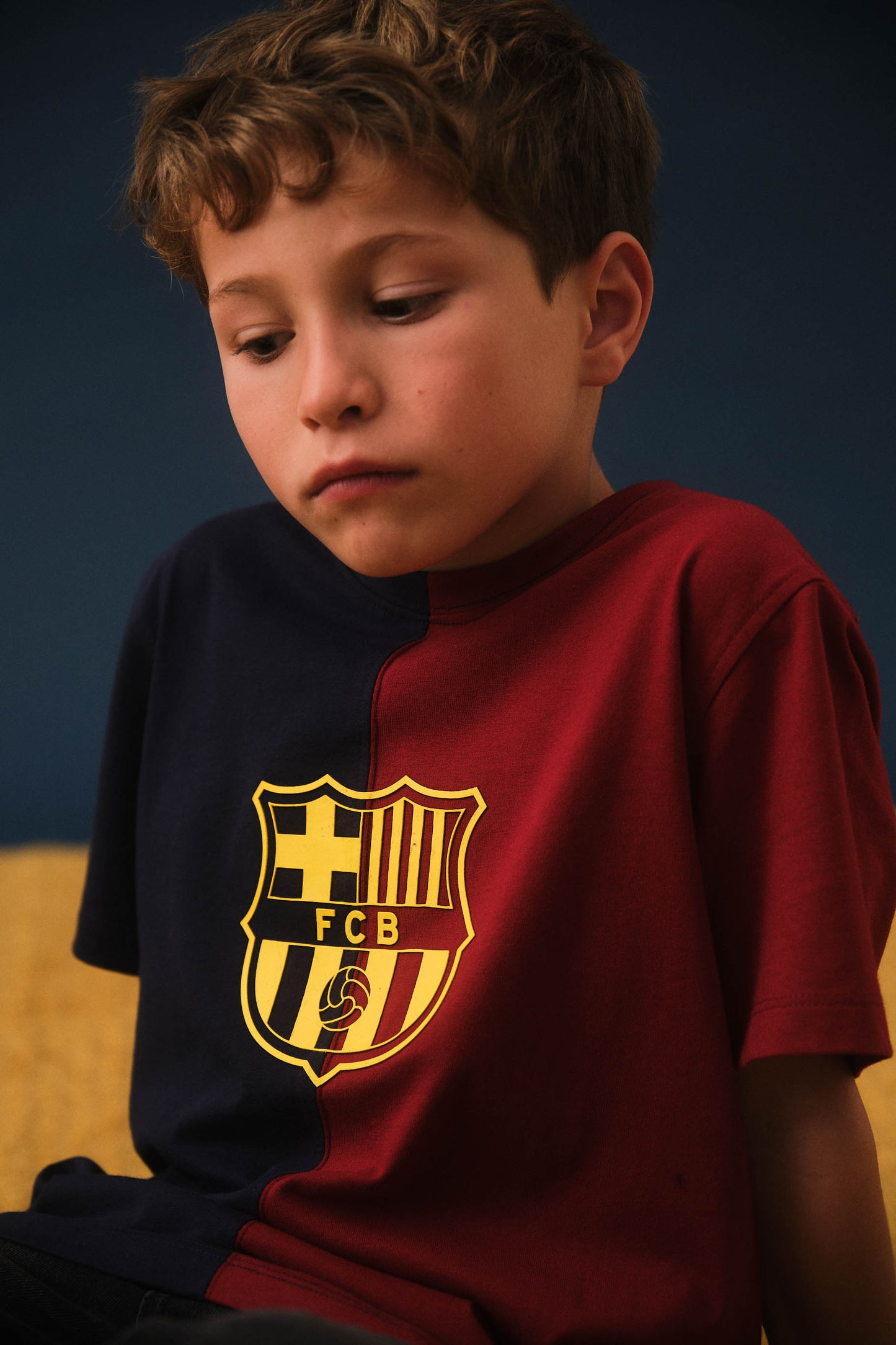 Bicolor tee Barça crest - Junior