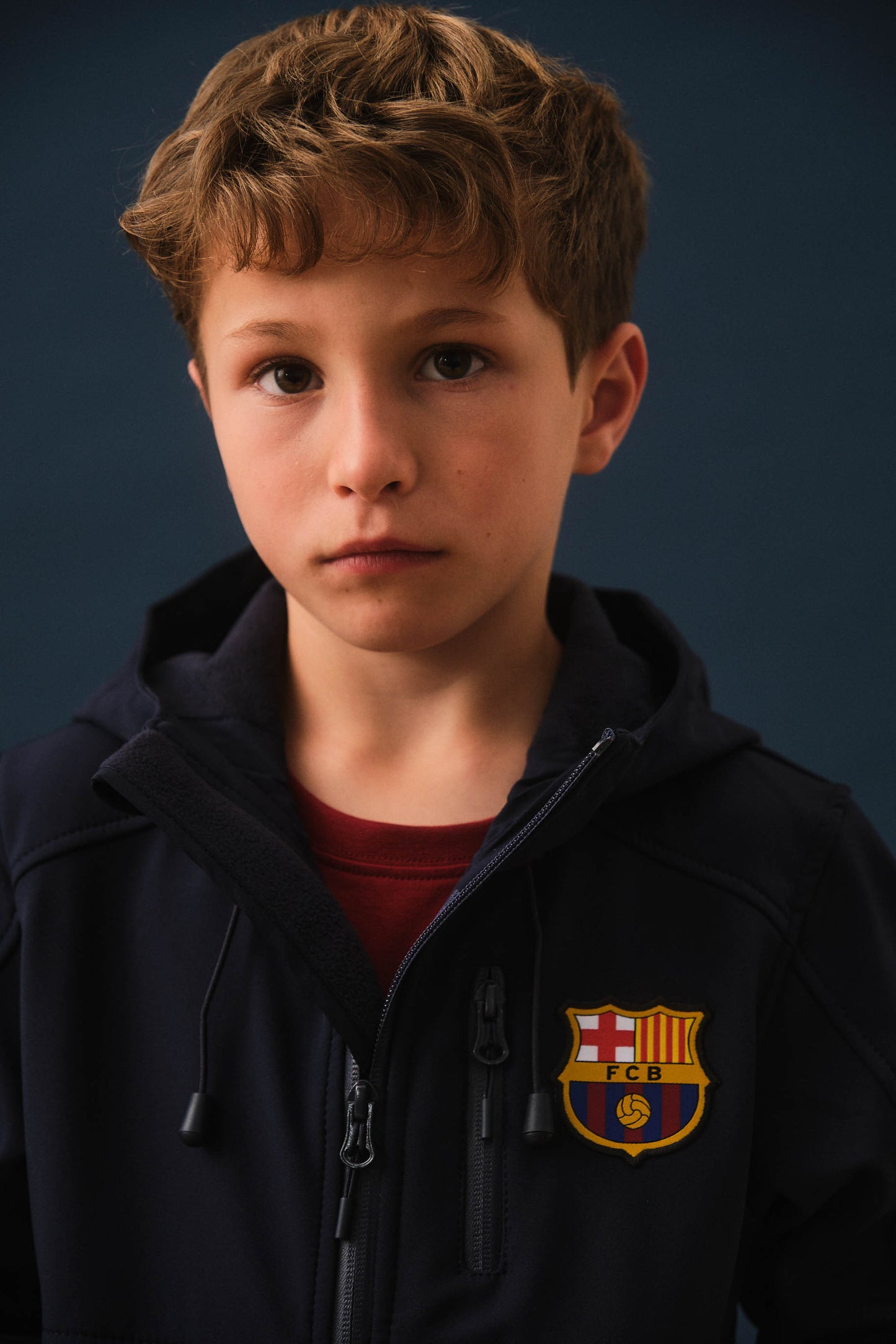 Softshell-Jacke Barça navy blau - Junior