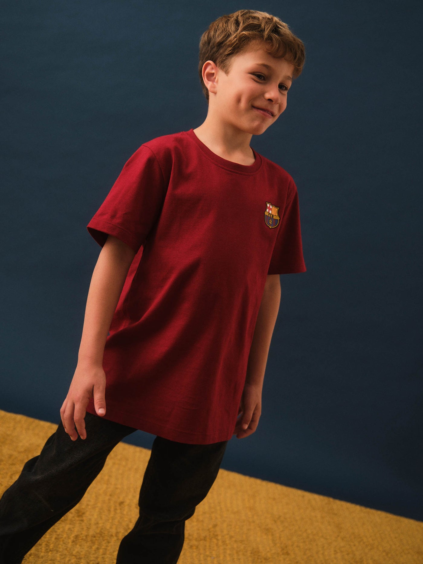 Rotes T-Shirt mit Barça-Emblem - Junior