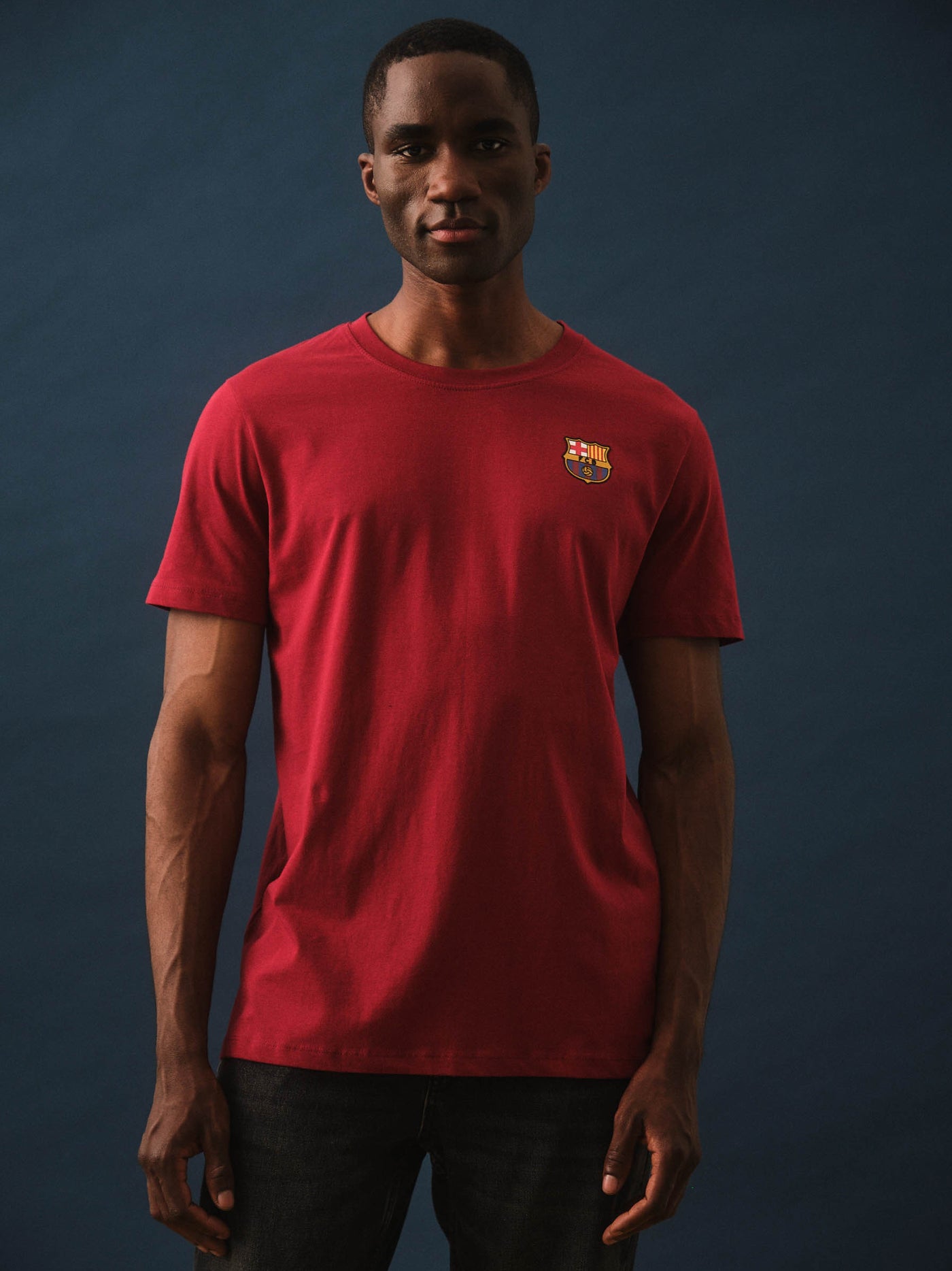 Camiseta burdeos escudo Barça