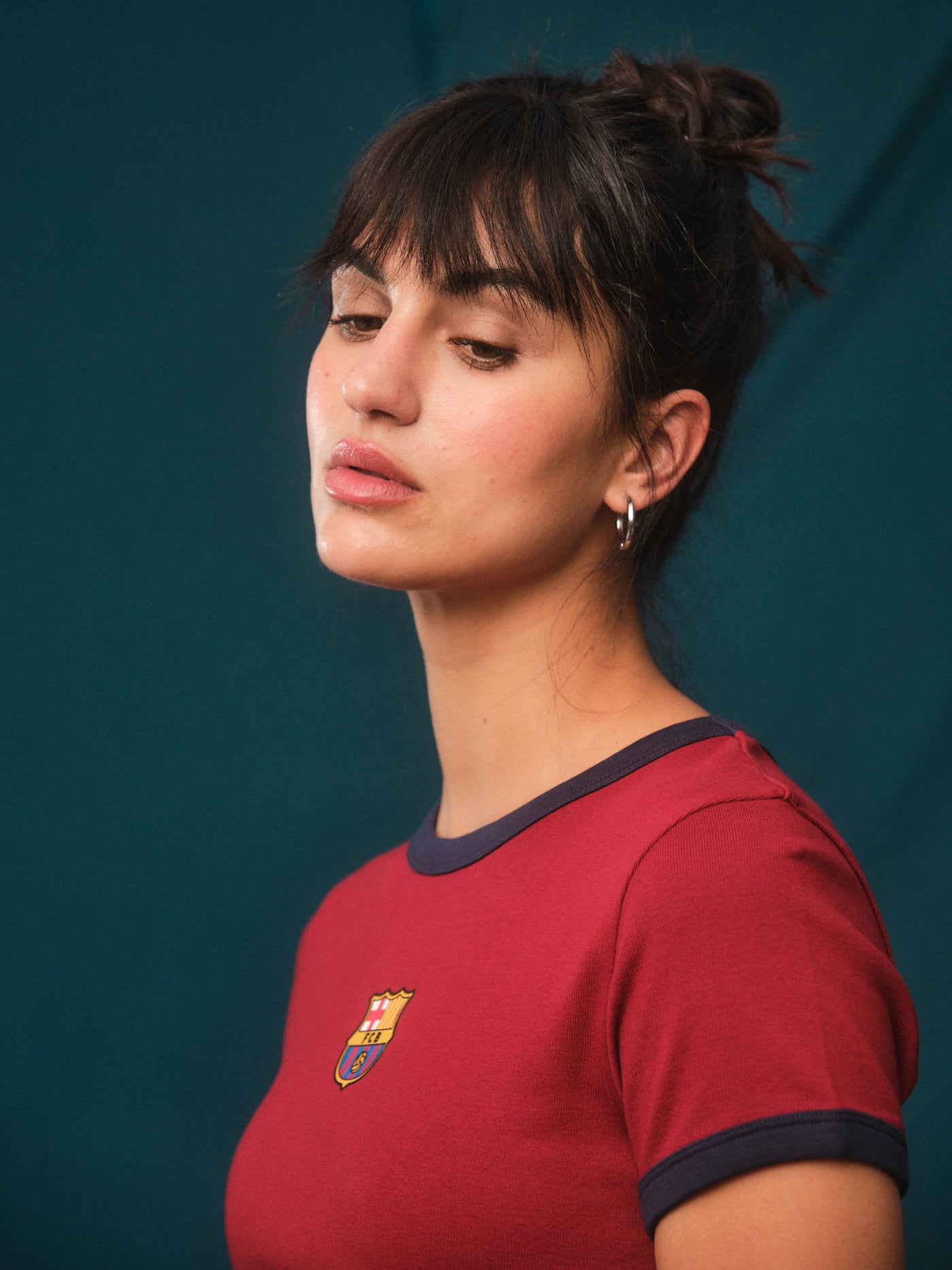 T-shirt red Barça - Woman